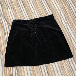 Forever 21 Lace-up Mini Skirt